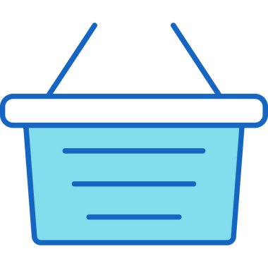 Alışveriş Sepeti Simgesi, Web Kullanımı için Vektör İllüstrasyonu