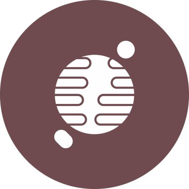 Web Kullanımı için Uranüs Simgesi, Vektör İllüstrasyonu