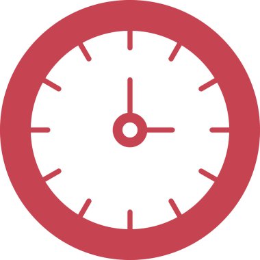 Web Kullanımı için Saat Simgesi, Vektör İllüstrasyonu