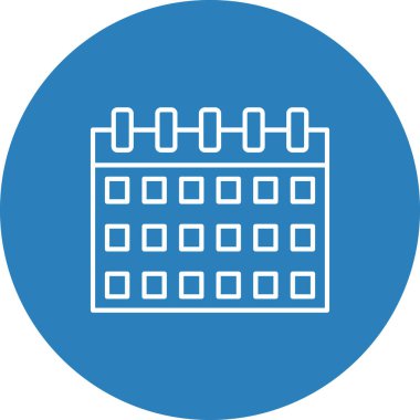 Web Kullanımı için Takvim Simgesi, Vektör İllüstrasyonu