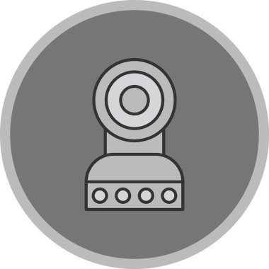 Web Kullanımı için Web Kamera Simgesi, Vektör İllüstrasyonu