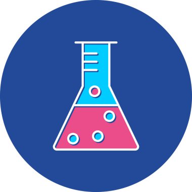 Beaker Simgesi, Web Kullanımı için Vektör İllüstrasyonu