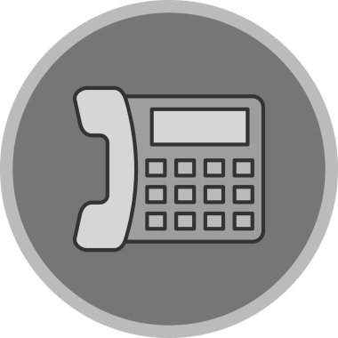 Web Kullanımı için Telefon Simgesi, Vektör İllüstrasyonu