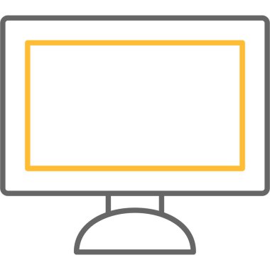 Web Kullanımı için Bilgisayar Simgesi, Vektör İllüstrasyonu