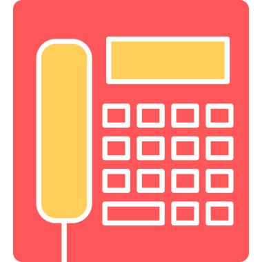 Web Kullanımı için Telefon kulübesi Simgesi, Vektör İllüstrasyonu