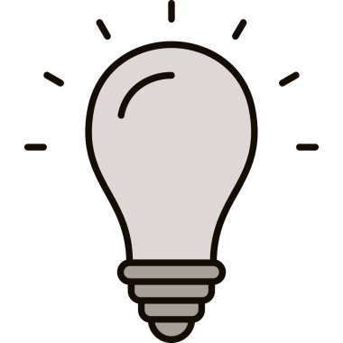 Web Kullanımı için Fikir Simgesi, Vektör İllüstrasyonu