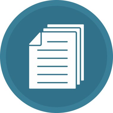 Web Kullanımı için Belge Simgesi, Vektör İllüstrasyonu