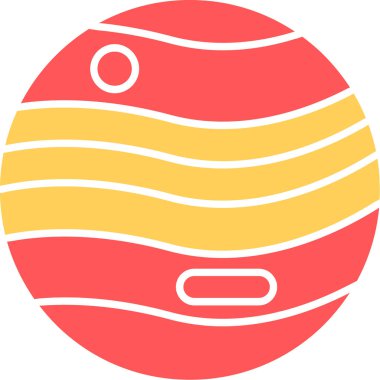 Jüpiter Simgesi, Web Kullanımı için Vektör İllüstrasyonu