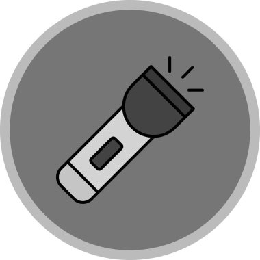 Web Kullanımı için Meşale Simgesi, Vektör İllüstrasyonu