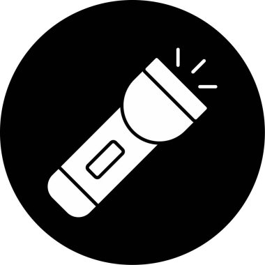 Web Kullanımı için Meşale Simgesi, Vektör İllüstrasyonu