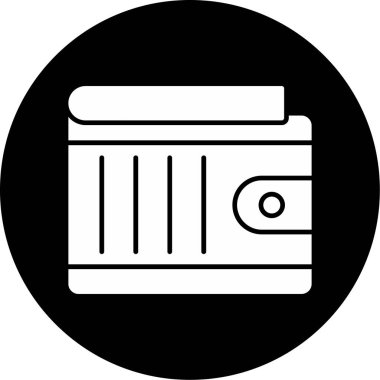 Web Kullanımı için Cüzdan Simgesi, Vektör İllüstrasyonu