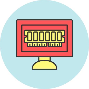 Ram Simgesi, Web Kullanımı için Vektör İllüstrasyonu