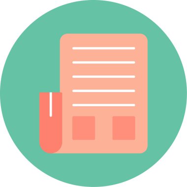 Web Kullanımı için Haber Simgesi, Vektör İllüstrasyonu