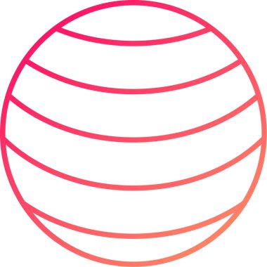 Web Kullanımı için Neptün Simgesi, Vektör İllüstrasyonu