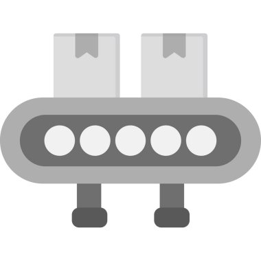 Web Kullanımı için Taşıyıcı Kayışı Simgesi, Vektör İllüstrasyonu