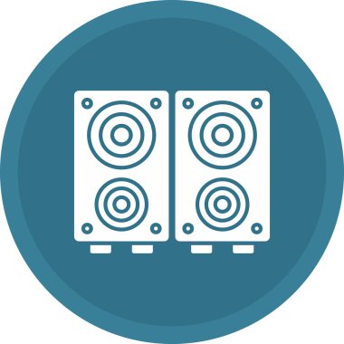 Web Kullanımı için Sözcü Kutusu Simgesi, Vektör İllüstrasyonu