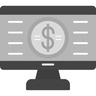 Web kullanımı için Siber Pazartesi Simgesi, Vektör İllüstrasyonu