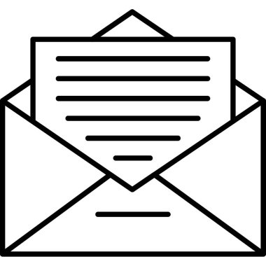 Zarf. svg Simgesi, Web Kullanımı için Vektör İllüstrasyonu