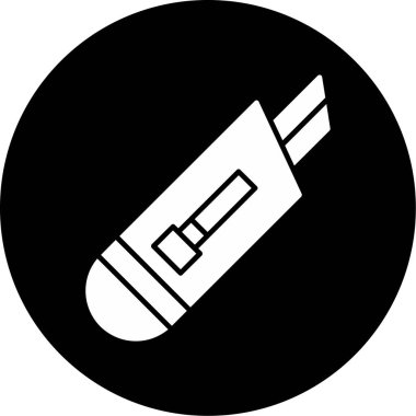 Web Kullanımı İçin Kesici Simgesi, Vektör İllüstrasyonu