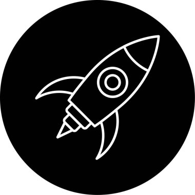 Uzay Roketi Simgesi, Web Kullanımı için Vektör Resimleri