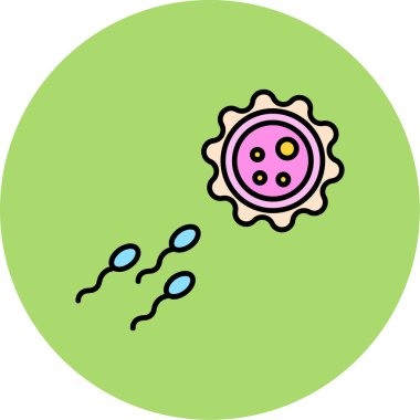 Web kullanımı için Döllenme Simgesi, Vektör İllüstrasyonu