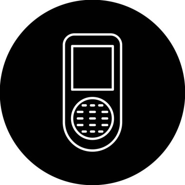 Web Kullanımı için Eski Telefon Simgesi, Vektör İllüstrasyonu