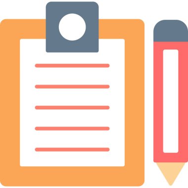 Web Kullanımı için Kontrol Listesi Simgesi, Vektör İllüstrasyonu