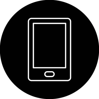 Web Kullanımı için Tablet Simgesi, Vektör İllüstrasyonu