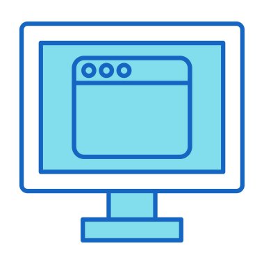 Web Kullanımı için Web Simgesi, Vektör İllüstrasyonu