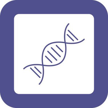 Web Kullanımı için DNA Simgesi, Vektör İllüstrasyonu