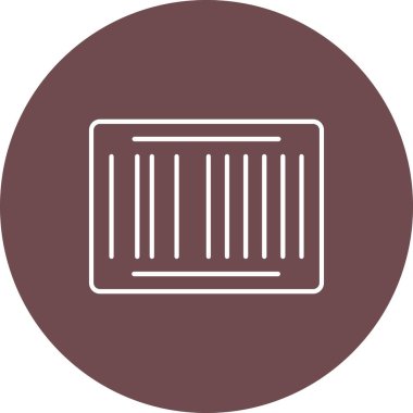 Web Kullanımı için Barkod Simgesi, Vektör İllüstrasyonu