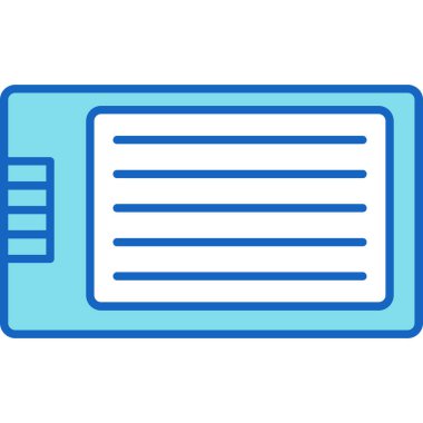 Web Kullanımı için Tablet Simgesi, Vektör İllüstrasyonu