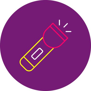 Web Kullanımı için Meşale Simgesi, Vektör İllüstrasyonu