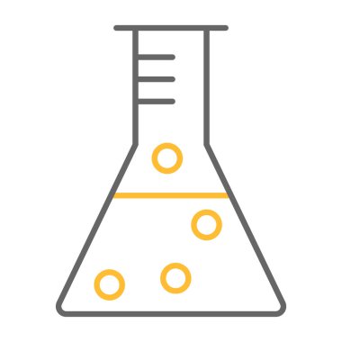 Beaker Simgesi, Web Kullanımı için Vektör İllüstrasyonu