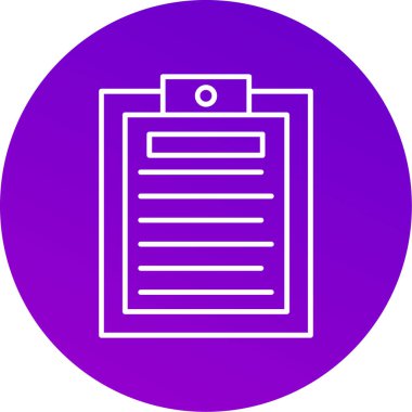 Web Kullanımı için Not Simgesi, Vektör İllüstrasyonu