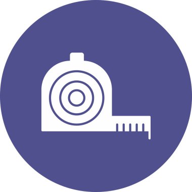 Web Kullanımı için Teyp Simgesi Ölçümü, Vektör İllüstrasyonu