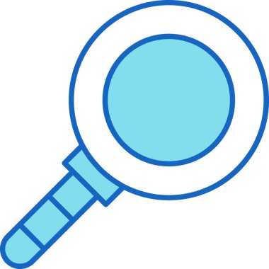 Web Kullanımı için Büyütme Cam Simgesi, Vektör İllüstrasyonu