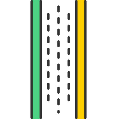 Web Kullanımı için Yol Simgesi, Vektör İllüstrasyonu