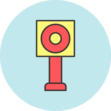 Web Kullanımı için Butterstamp Simgesi, Vektör İllüstrasyonu