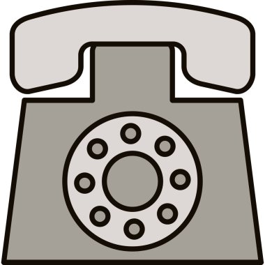 Web Kullanımı için İş Telefon Simgesi, Vektör İllüstrasyonu