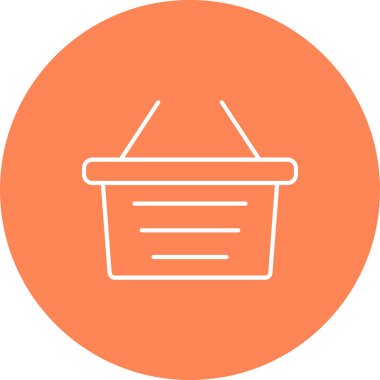 Alışveriş Sepeti Simgesi, Web Kullanımı için Vektör İllüstrasyonu