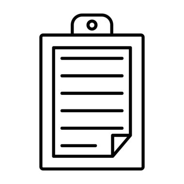 Clipboard.svg Simgesi, Web Kullanımı için Vektör İllüstrasyonu