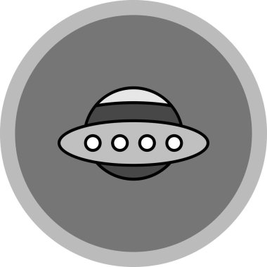 Web Kullanımı için Ufo Simgesi, Vektör İllüstrasyonu