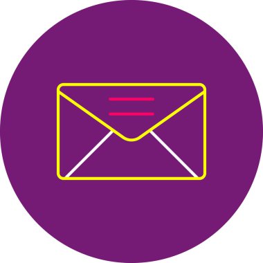 Web Kullanımı için E- posta Simgesi, Vektör İllüstrasyonu