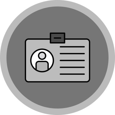 Web kullanımı için Üyelik Simgesi, Vektör İllüstrasyonu