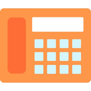 Web Kullanımı için Telefon Simgesi, Vektör İllüstrasyonu