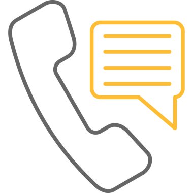 Web Kullanımı için Telefon Simgesi, Vektör İllüstrasyonu