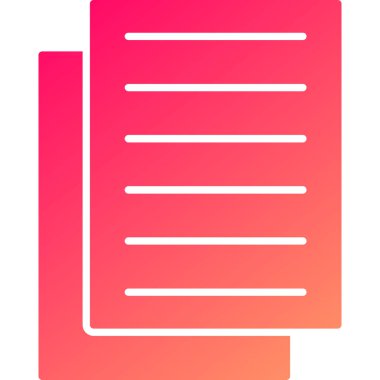 Web Kullanımı için Notlar Simgesi, Vektör İllüstrasyonu