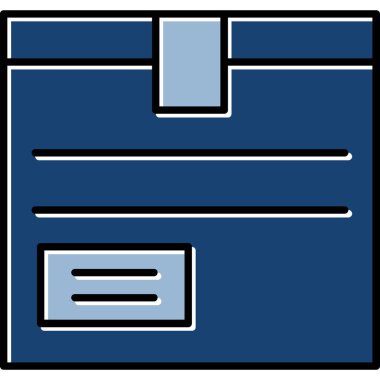 Web Kullanımı için Paket Simgesi, Vektör İllüstrasyonu