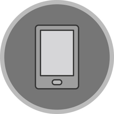 Web Kullanımı için Tablet Simgesi, Vektör İllüstrasyonu